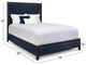 Wesley Allen Customizable Avery King Upholstered Panel Bed-2