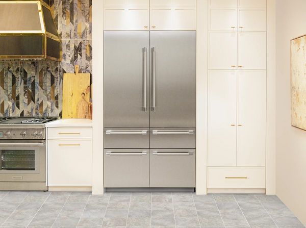 Thermador Freedom® 48 in. 26.8 Cu. Ft. Stainless Steel Built In Counter Depth French Door Refrigerator