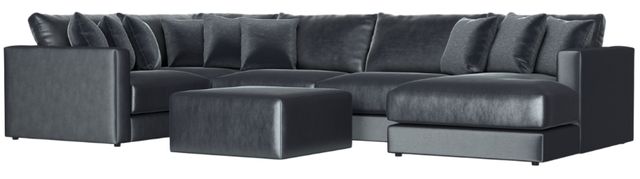 Jackson Furniture Remington 6-Piece Slate U-Shape Sectional with Ottoman-0