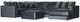 Jackson Furniture Remington 6-Piece Slate U-Shape Sectional with Ottoman-0