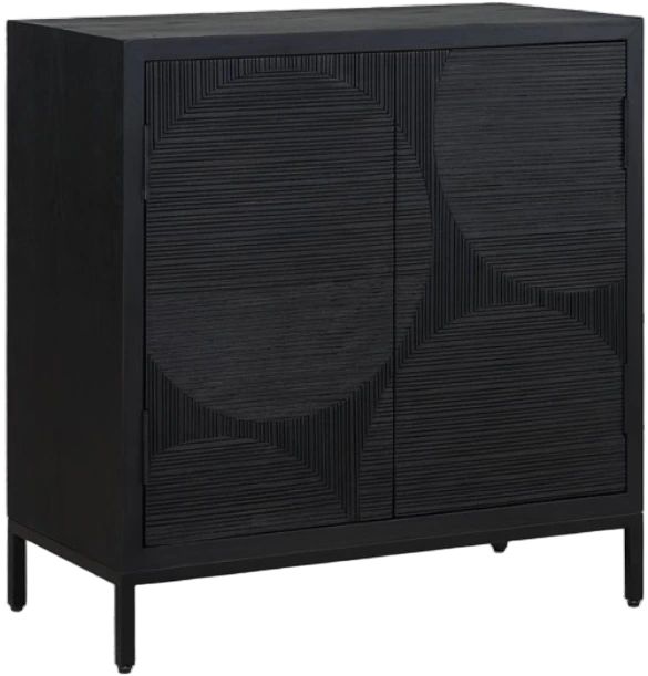 Uttermost® Beswick Black Matte Cabinet-0