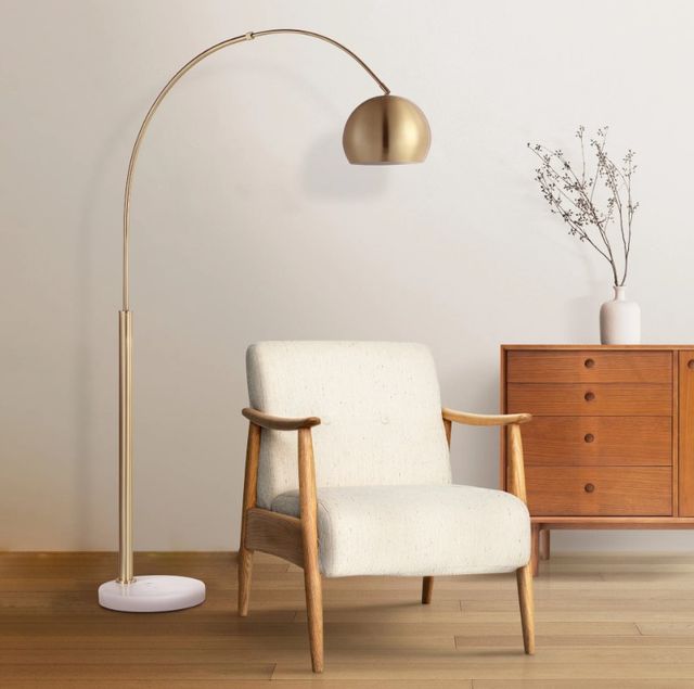 Renwil® Everren Daleela Brushed Gold Floor Lamp-1