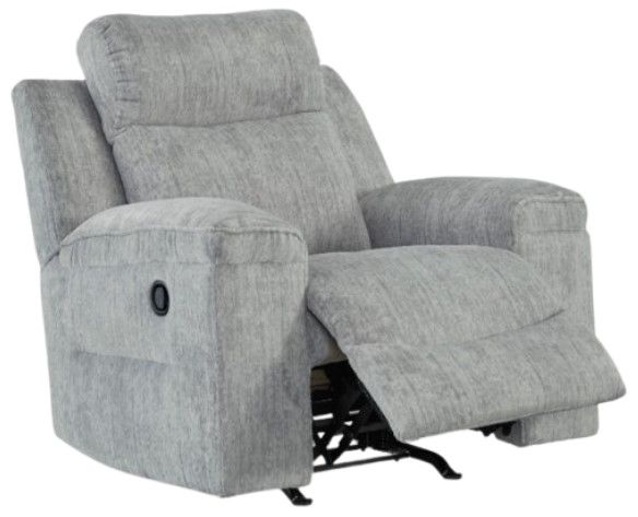 Benchcraft® Buntington Pewter Manual Rocker Recliner-2
