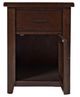 Jofran Inc. Twin Cities Brown Chairside Table-2
