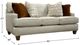 Cozy Life C9 Fargo Beige Sofa with Pillows-2