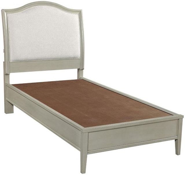 aspenhome® Charlotte Shale Twin Upholstered Bed-1