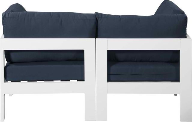 Meridian Furniture Nizuc 2-Piece Navy Outdoor Patio Modular Sofa-3