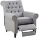 Olliix by Madison Park Grey Aidan Push Back Recliner-0