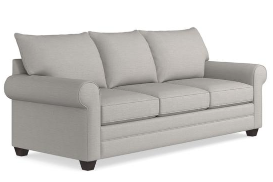 Bassett® Furniture Alexander Gray Roll Arm Sofa-1
