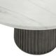 Classic Home Caspia White Concrete Outdoor Dining Table with Gray Base-3