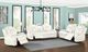 New Classic® Home Furnishings Orion White Manual Console Loveseat with Dual Recliner-1