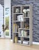 Coaster® Theo Grey Driftwood 10-Shelf Geometric Bookcase-4