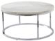 Steve Silver Co. Echo 3-Piece White Occasional Table Set with Chrome Base-4