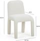 TOV Furniture Georgia Cream Chenille Dining Chair-2