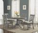 Flexsteel® Plymouth® Distressed Graywash Upholstered Dining Chair-4