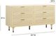 TOV Furniture Sierra Buttermilk 60" 6-Drawer Dresser-2