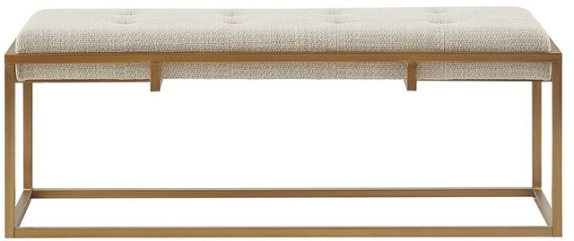 Olliix by Madison Park Greenwich Brown/Antique Bronze Accent Bench-0