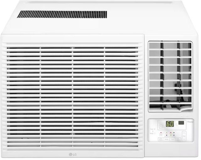 LG 12,200 BTU's White Smart Window Air Conditioner with 11,200 BTU's Heating-0