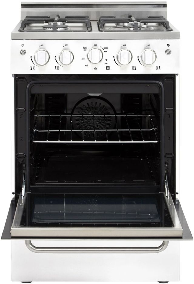 Unique® Appliances Prestige 24" White Freestanding Gas Range-1