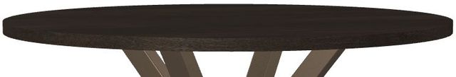 Amisco Customizable Asterisk 42" Round Birch Bar Table with Metal Stand-1
