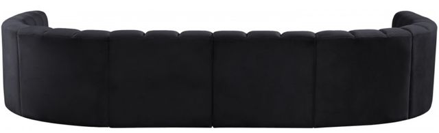 Meridian Furniture Arc 10-Piece Black Velvet Sectional-3