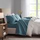 Olliix by Madison Park Teal California King 3M Microcell All Season Moisture Wicking Lightweight Sheet Set-3