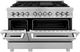 ZLINE 48" Satin Stainless Steel Pro Style Dual Fuel Range-3