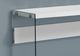 Monarch Specialties Inc. Glossy White 44"L Console Table with Tempered Glass Frame -2