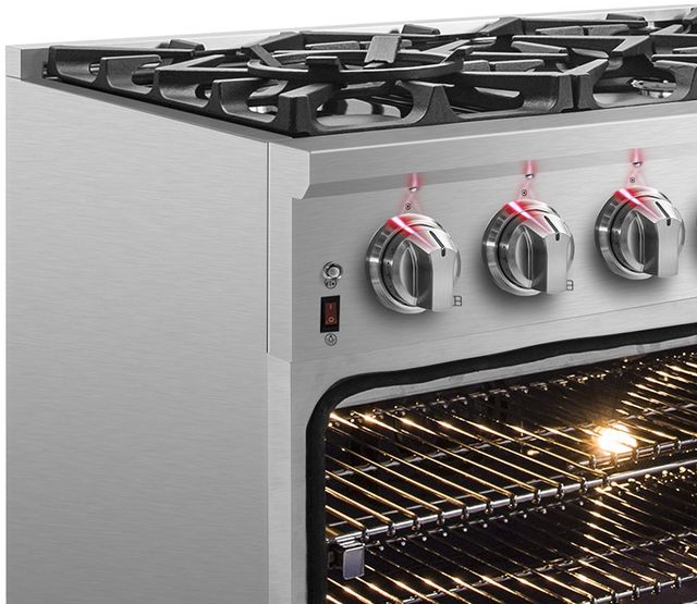 FORNO® Massimo 36" Stainless Steel Pro Style Dual Fuel Range-3