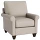 Bassett® Furniture Customizable Benchmade Premier Leather Roll Arm Accent Chair-0