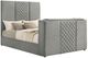 Coaster® Tara Gray Queen Upholstered Sleigh Bed-1