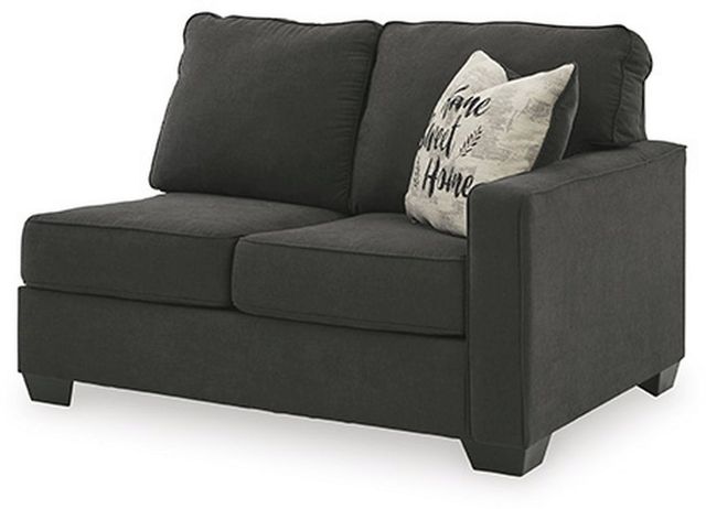 Signature Design by Ashley® Lucina 2-Piece Charcoal Left-Arm Facing Sofa Sectional-2
