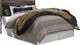 Benchcraft® Derekson 3-Piece Multi Gray Queen/Full Panel Headboard Bed Set-1