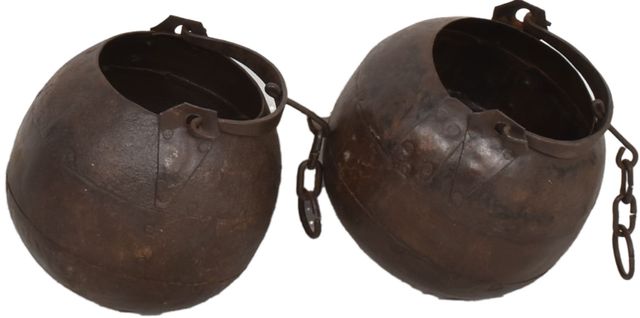 Jaipur Furniture Brown Iron Pot-0