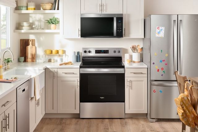 Whirlpool® 1.7 Cu. Ft. Stainless Steel Over the Range Microwave-9