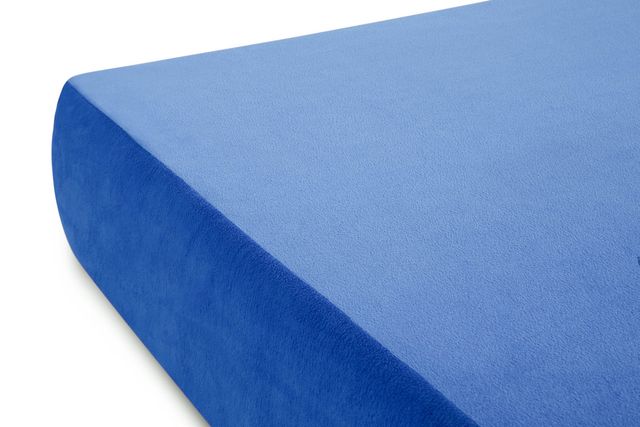 Malouf® Brighton 6" Blue Youth Gel Memory Foam Medium Firm Tight Top Full Mattress in a Box-2