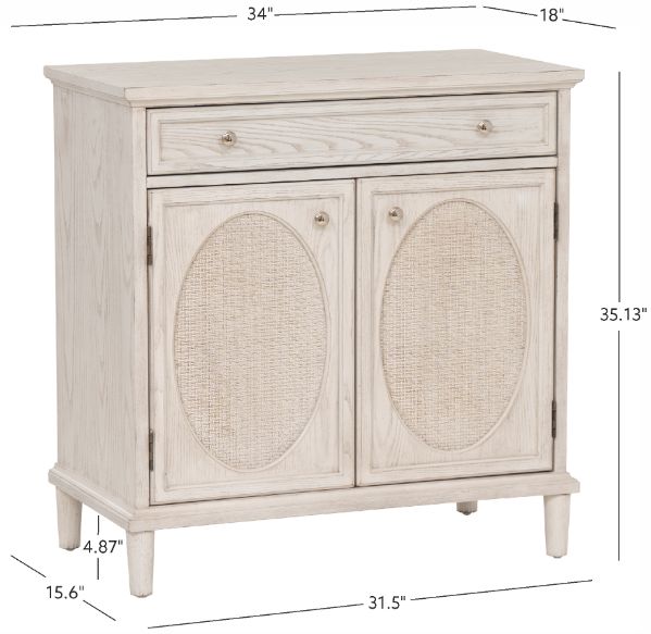 Coast2Coast Home™ Rollins Antique White Accent Cabinet-2