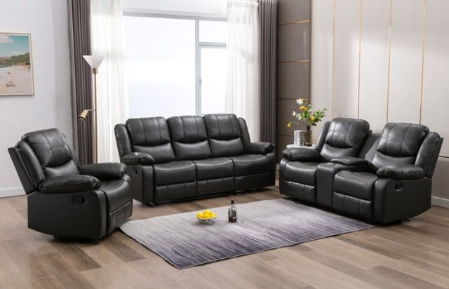 Mazin Furniture McLeod Gray Manual Rocker Reclining Chair-2