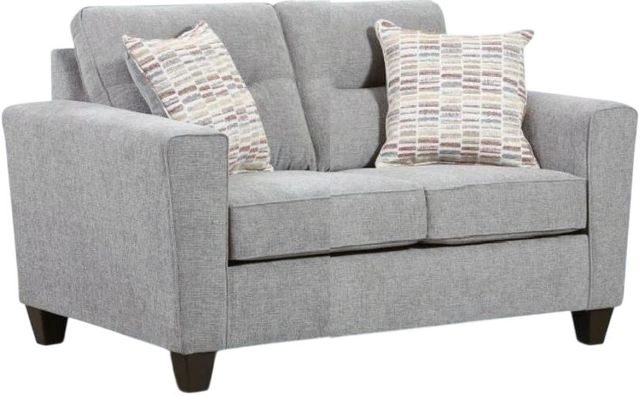 Fusion Furniture Everleigh Prussian Loveseat-0