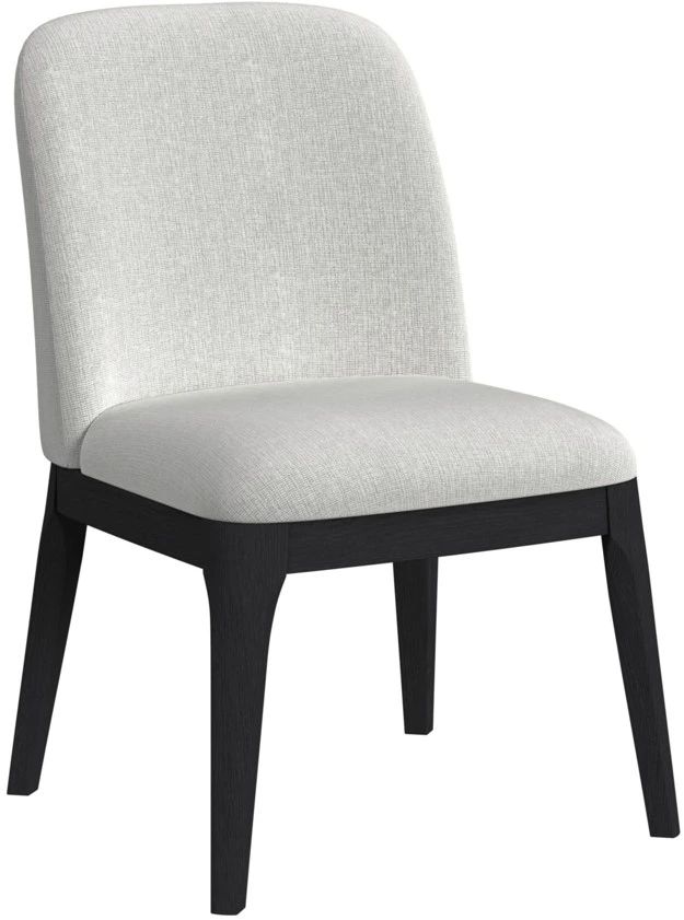 Elements International Rosalie Black/Gray Upholstered Dining Side Chair-0