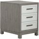 Liberty Furniture Palmetto Heights Driftwood Chairside Table with White Drawers-0