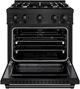 ZLINE Select 30" Black Stainless Steel Pro Style Gas Range-1