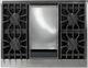 Viking® 5 Series 36" Blush Pro Style Dual Fuel (NG) Range with Polished Chrome Trim-4