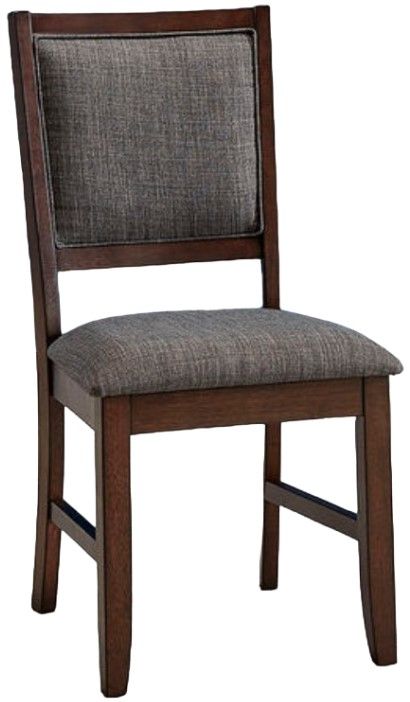 A-America® Chesney Falcon Brown Upholstered Dining Side Chair-0