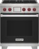 Wolf® 30" Black Pro Style Dual Fuel Range-0