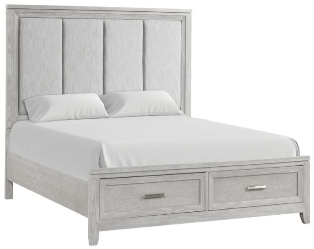 New Classic® Home Furnishings Fiona 4-Piece Mist Gray King Panel Bedroom Set-2