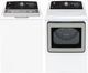 GE® White Top Load Washer & Electric Dryer Laundry Pair-0
