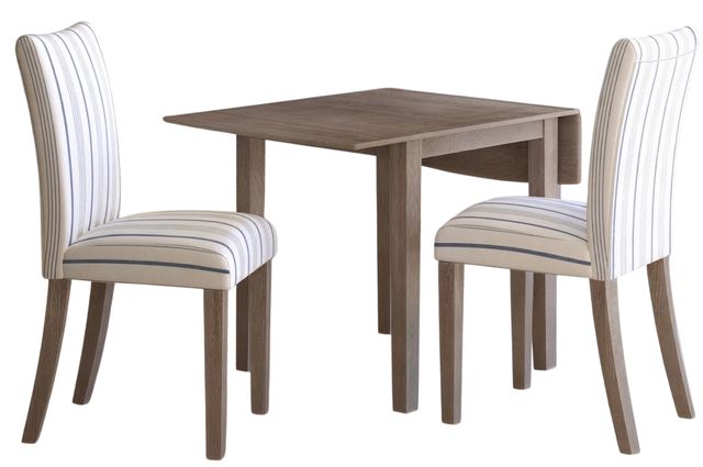 Jofran Inc. Eastern Tides 3-Piece ET Brushed Bisque/White Dining Set-0