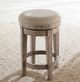 Liberty Furniture City Scape Burlap/Burnished Beige Upholstered Swivel Counter Console Stool-1