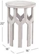 Bassett Mirror Lloyd White Wash Accent Table-2